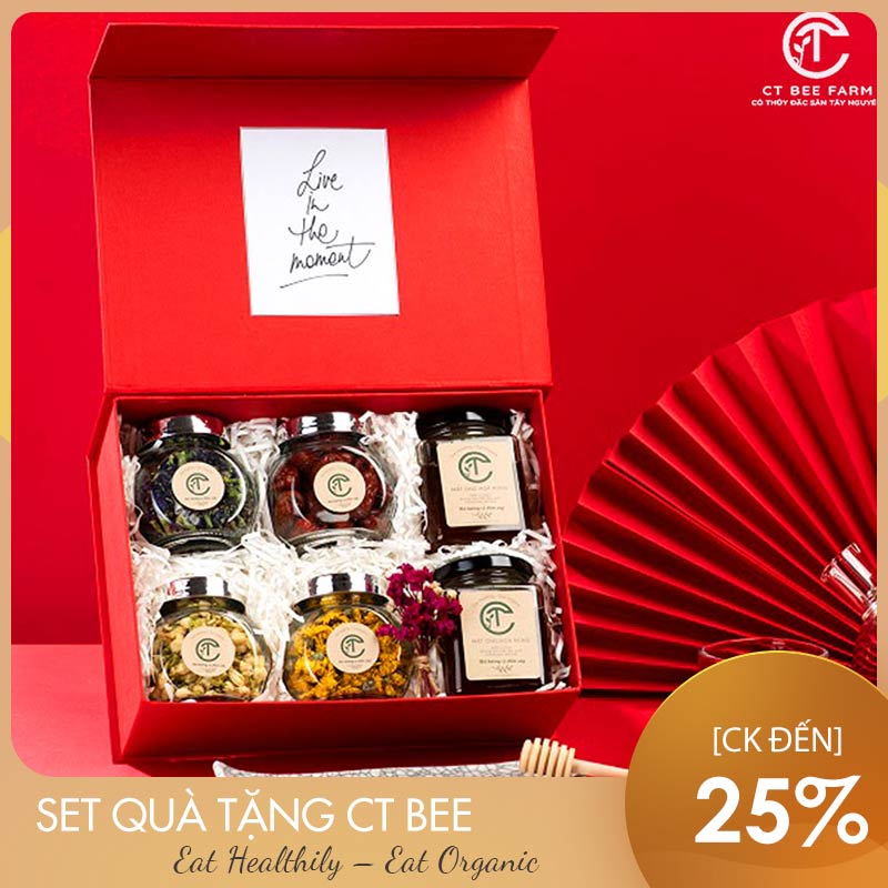 Set quà tặng doanh nghiệp dưới 500k - 4 loại trà & mật ong hoa rừng G311 Set quà tặng doanh nghiệp dưới 500k - 4 loại trà & mật ong hoa rừng G311