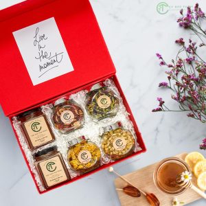 Set quà tặng trà thảo mộc & mật ong hoa rừng G311